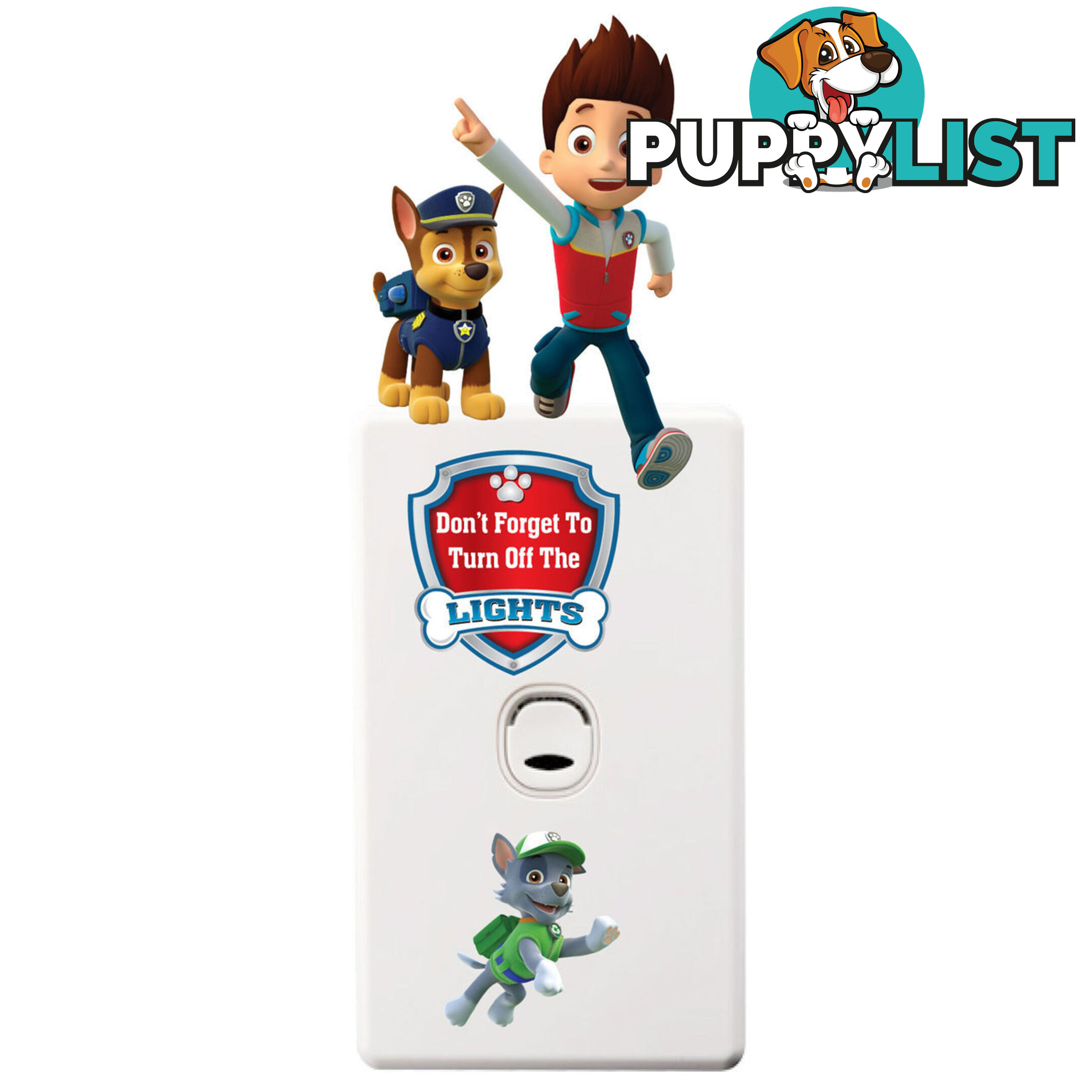 Skye Paw Patrol Wall Stickers - Totally Movable and Reusable