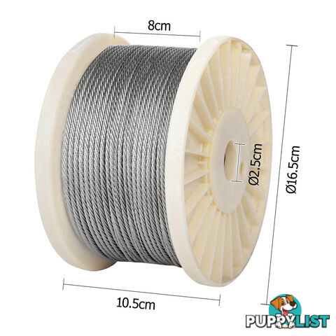 7 x 7 Marine Stainless Steel Wire Rope 100M