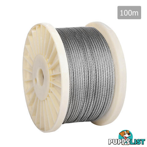 7 x 7 Marine Stainless Steel Wire Rope 100M