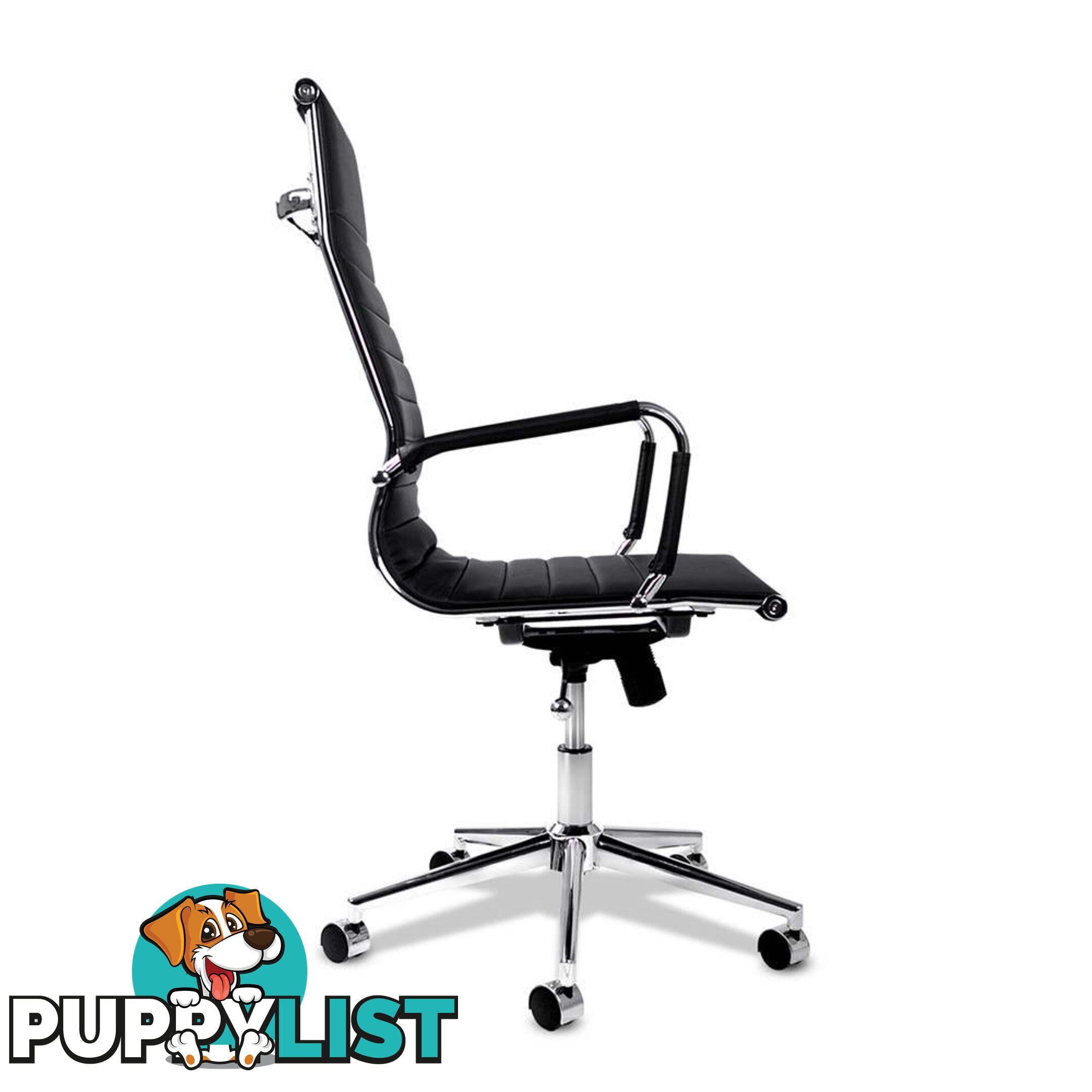 Eames Replica PU Leather High Back Executive Computer Office Chair Black