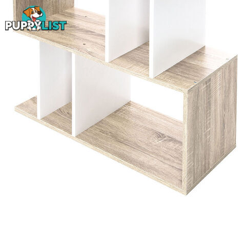 5 Tier Display/Book/Storage Shelf Unit White Brown