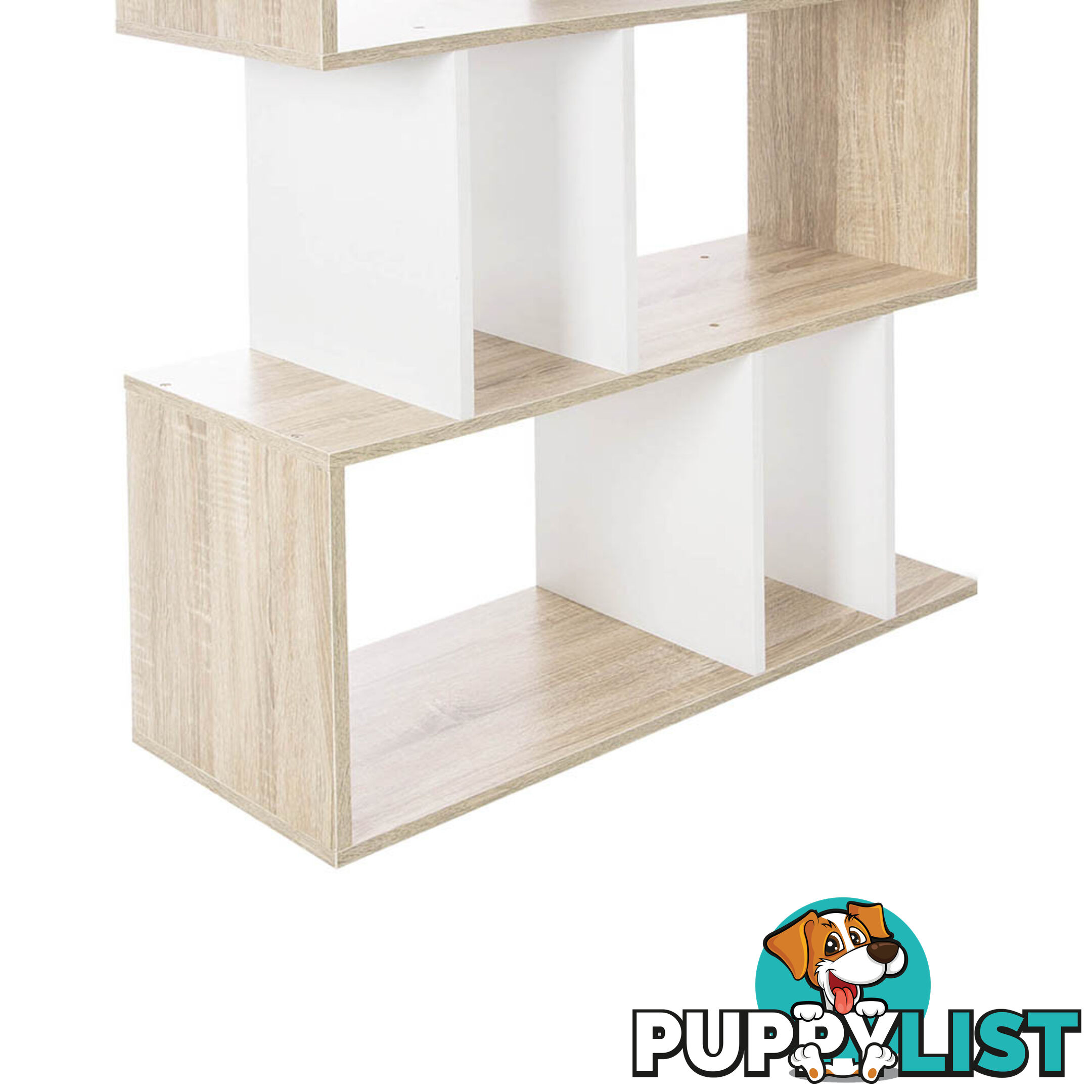 5 Tier Display/Book/Storage Shelf Unit White Brown