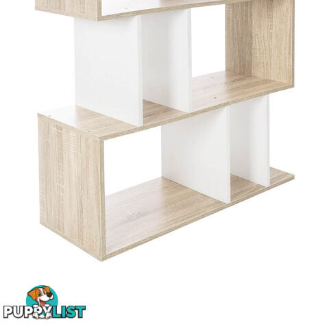 5 Tier Display/Book/Storage Shelf Unit White Brown