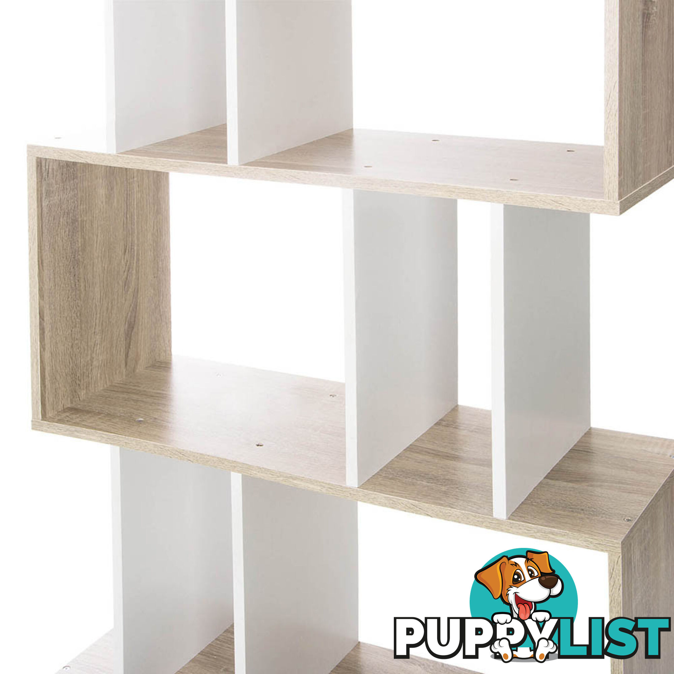 5 Tier Display/Book/Storage Shelf Unit White Brown