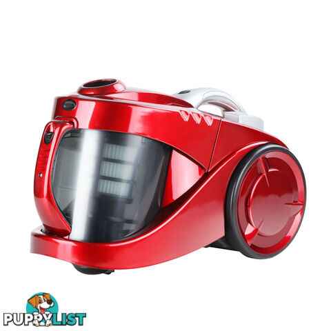 Bagless Cyclone Cyclonic Vacuum Cleaner HEPA Red