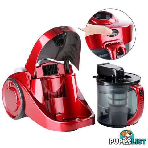 Bagless Cyclone Cyclonic Vacuum Cleaner HEPA Red