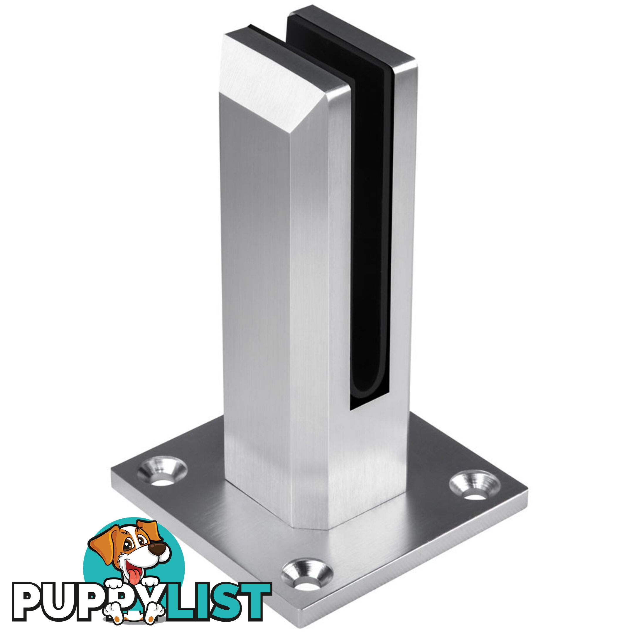 Frameless Glass Aluminium Mount Square