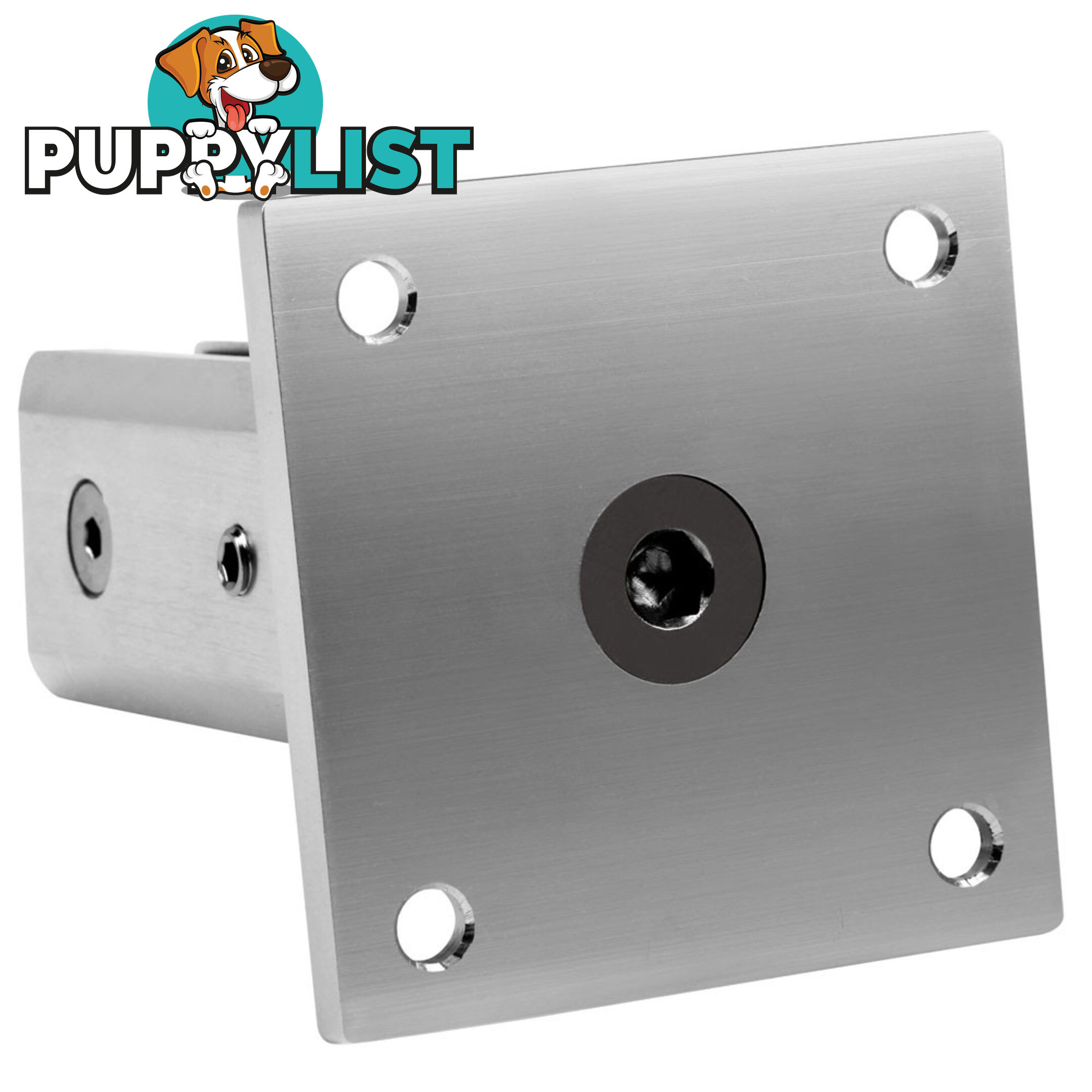 Frameless Glass Aluminium Mount Square