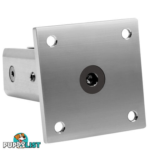 Frameless Glass Aluminium Mount Square