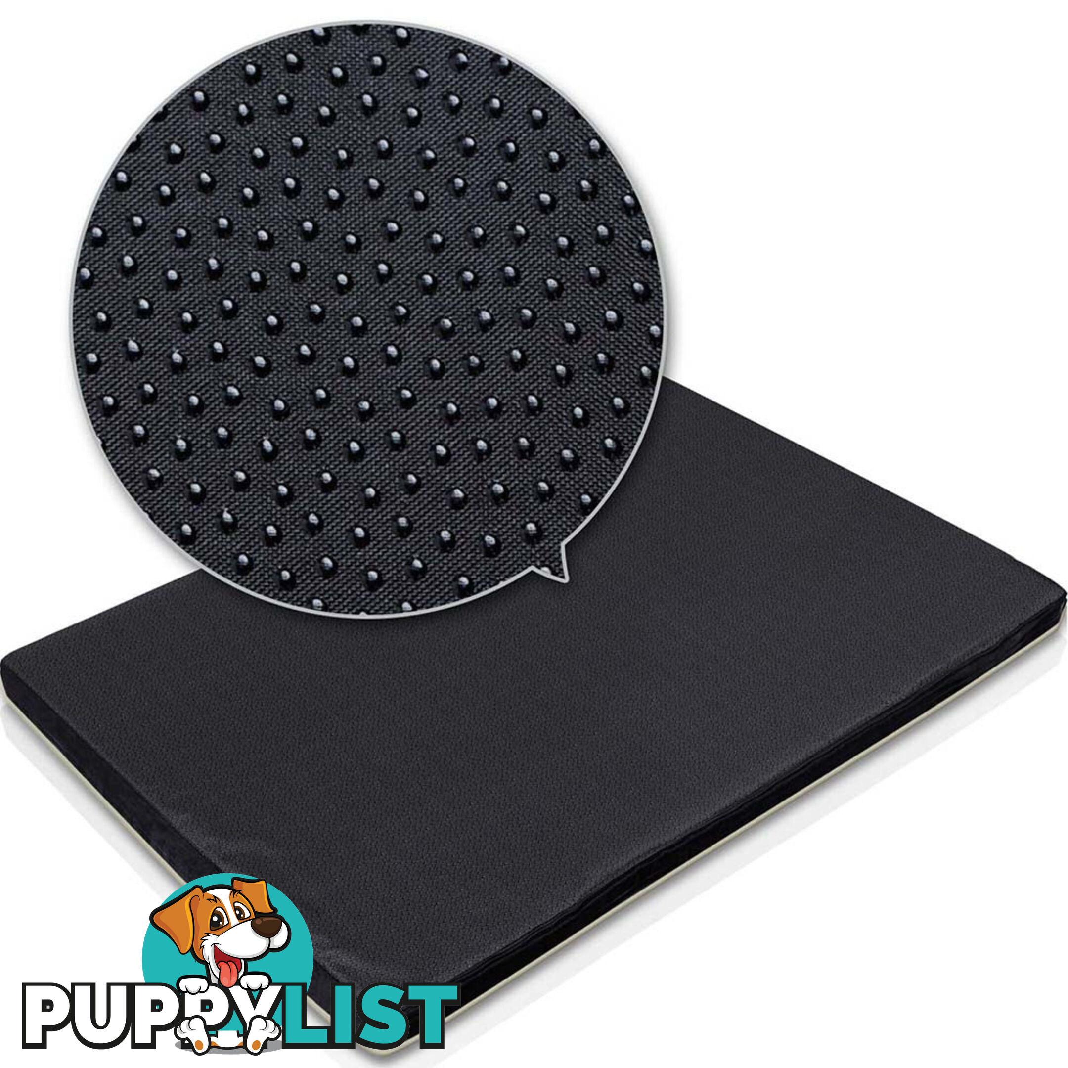 Pet Dog Anti Skid Sleep Memory Foam Mattress Bed Large Black