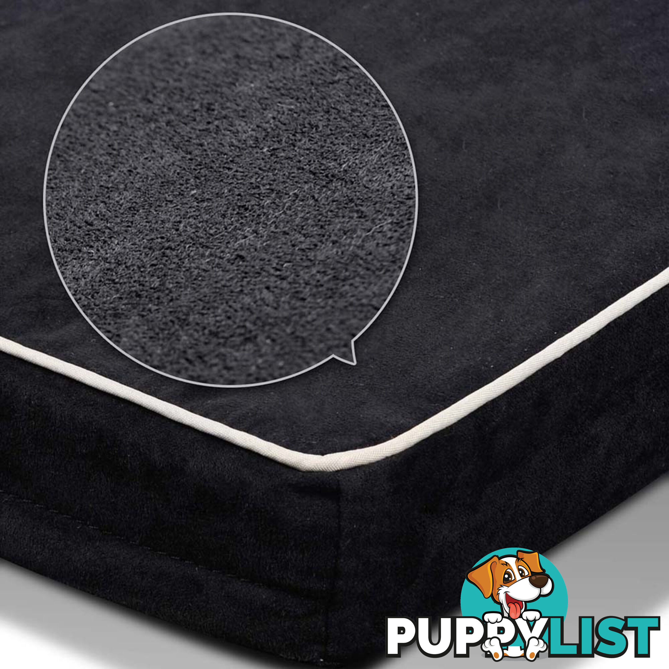 Pet Dog Anti Skid Sleep Memory Foam Mattress Bed Large Black