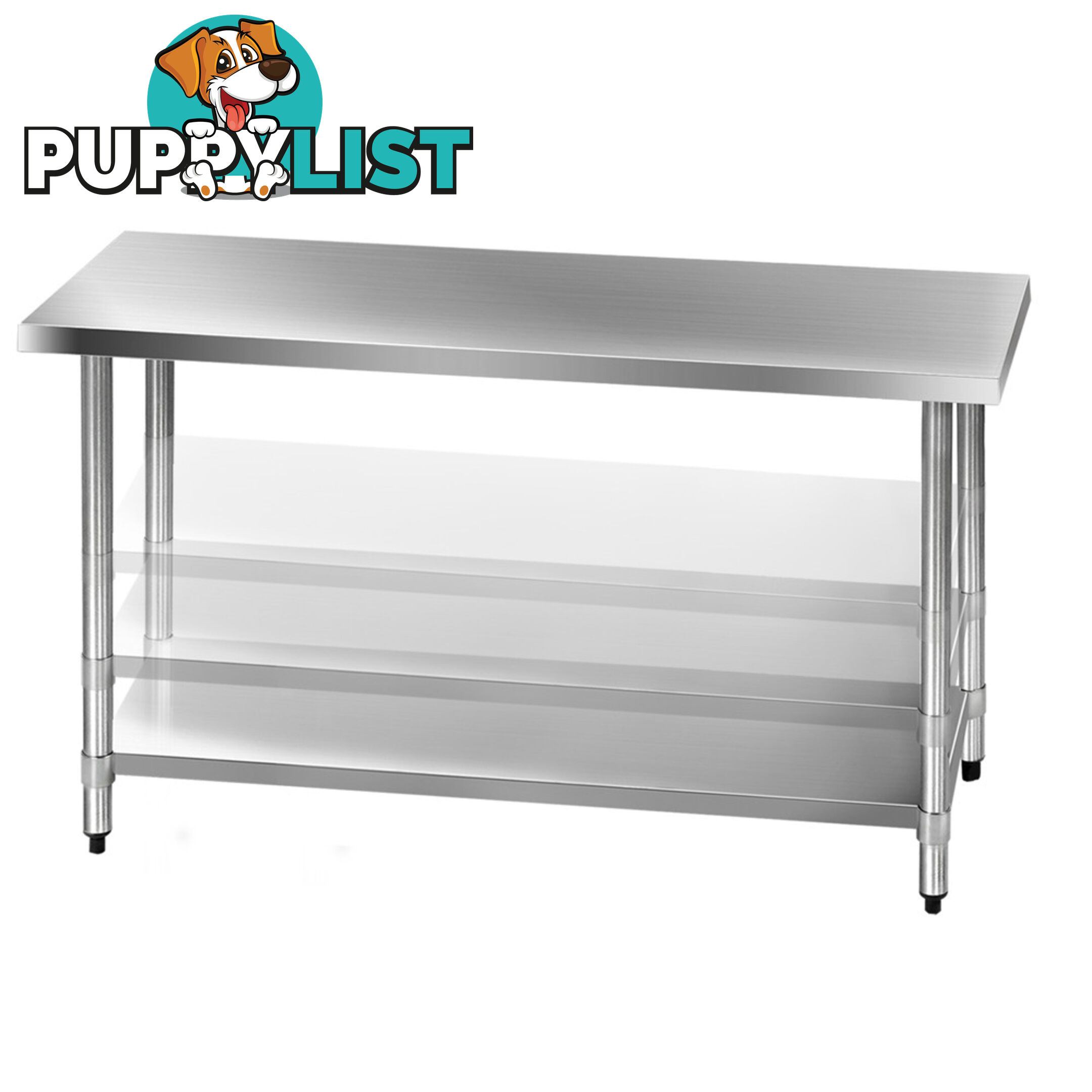 430 Stainless Steel Kitchen Work Bench Table 1524mm