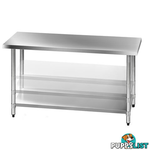 430 Stainless Steel Kitchen Work Bench Table 1524mm