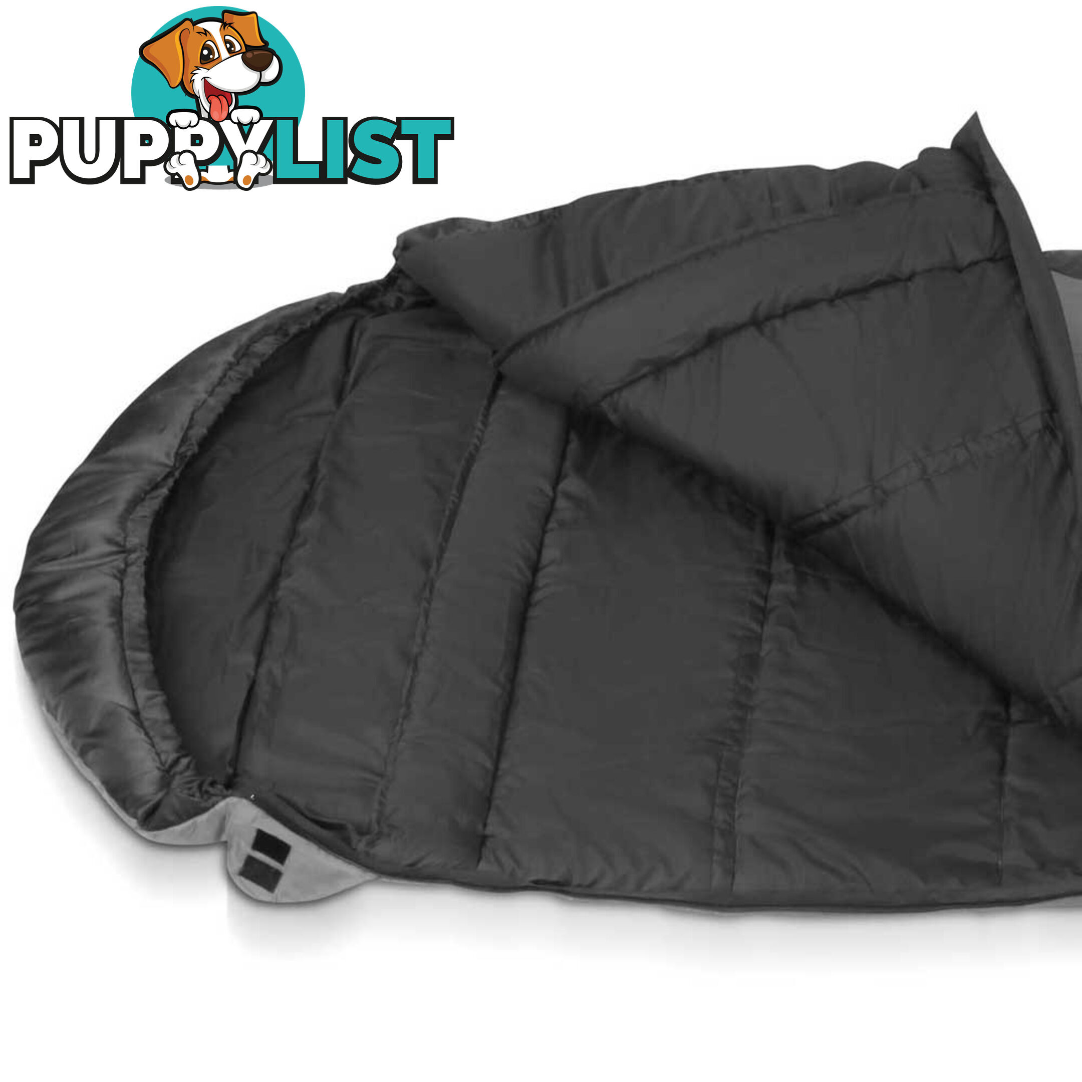 Camping Envelope Sleeping Bag Single Grey black