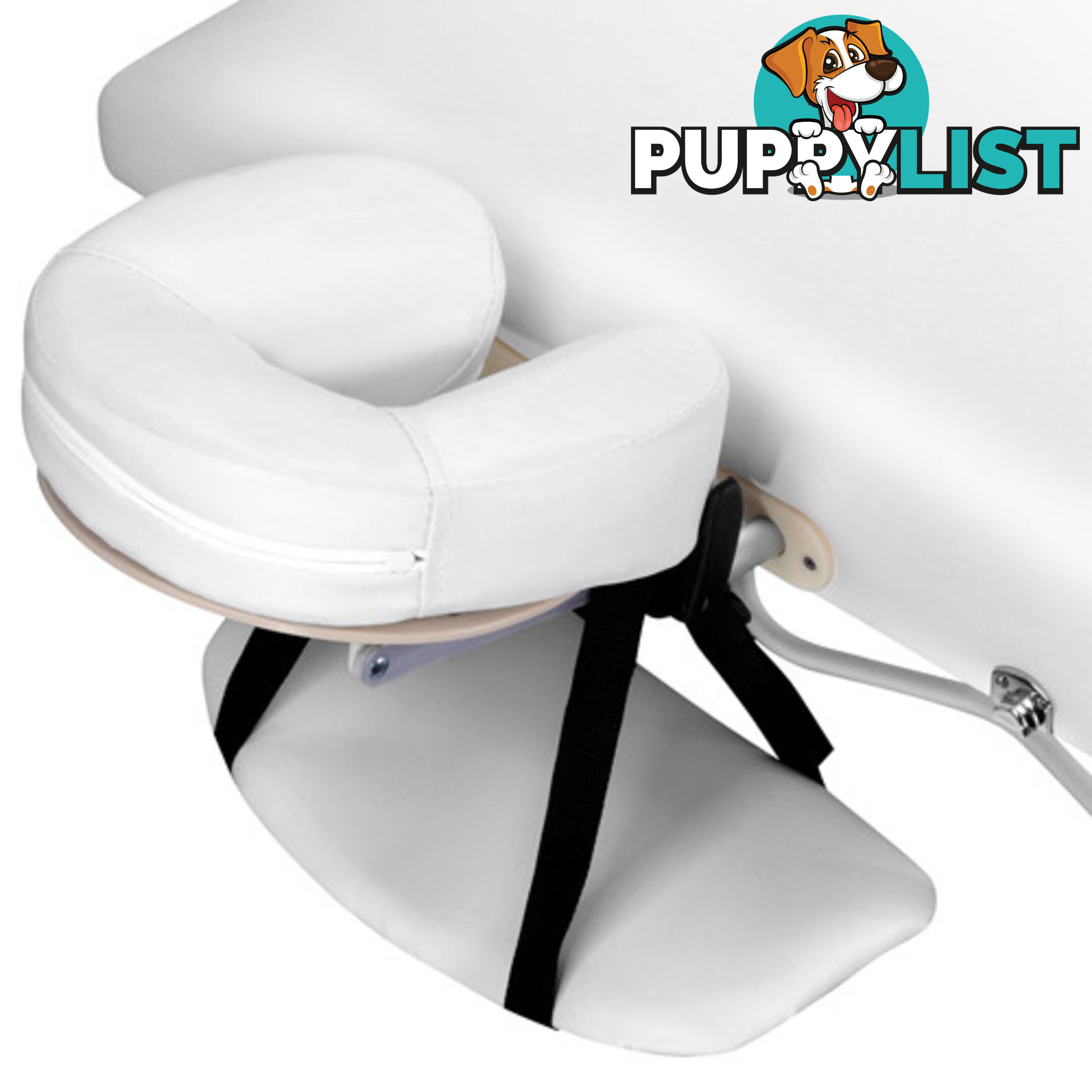 Portable Aluminium 3 Fold Massage Table Chair Bed White 75cm