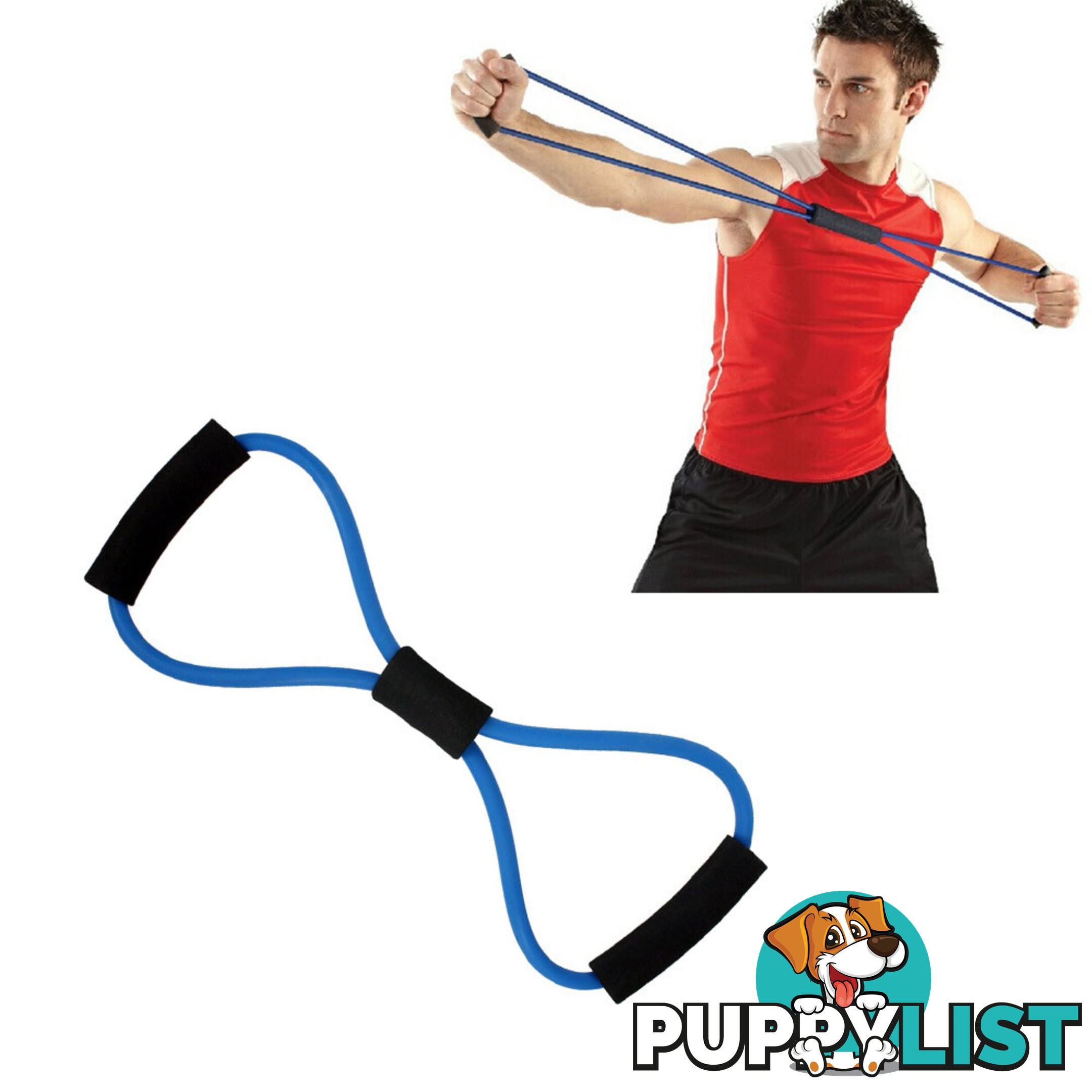 13PCS Heavy Resistance Band Yoga Tension Rope Fitness Stretch Door Loop Gym Abs