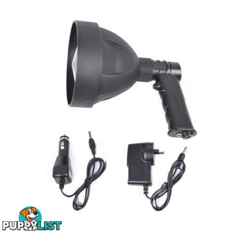 15W CREE LED Handheld Spot Light Rechargeable Spotlight Hunting Shooting T6 12V