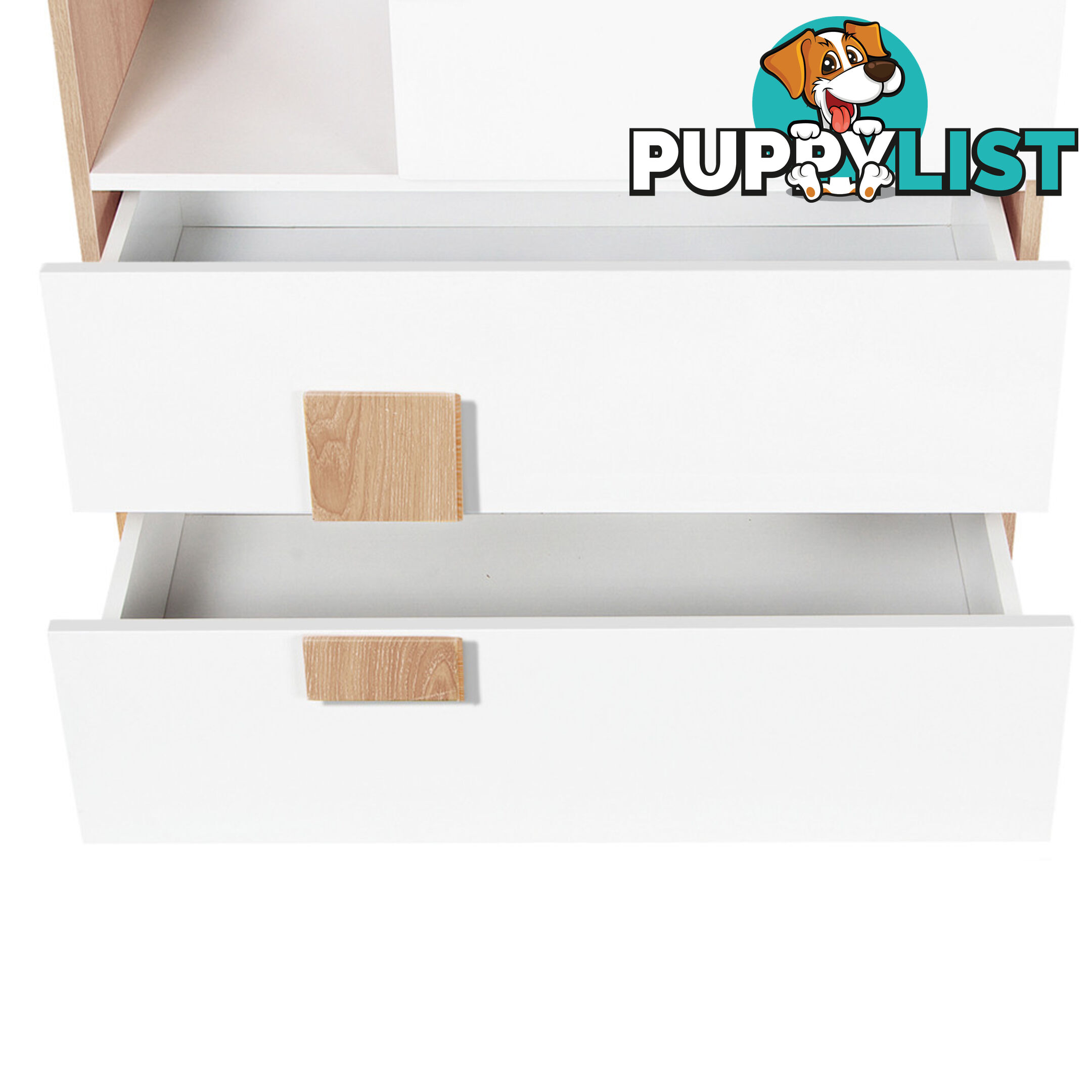 Buffet Sideboard Storage Table Cabinet w/ 2 Drawer White