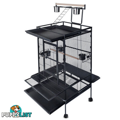 Parrot Pet Aviary Bird Cage 170cm Black