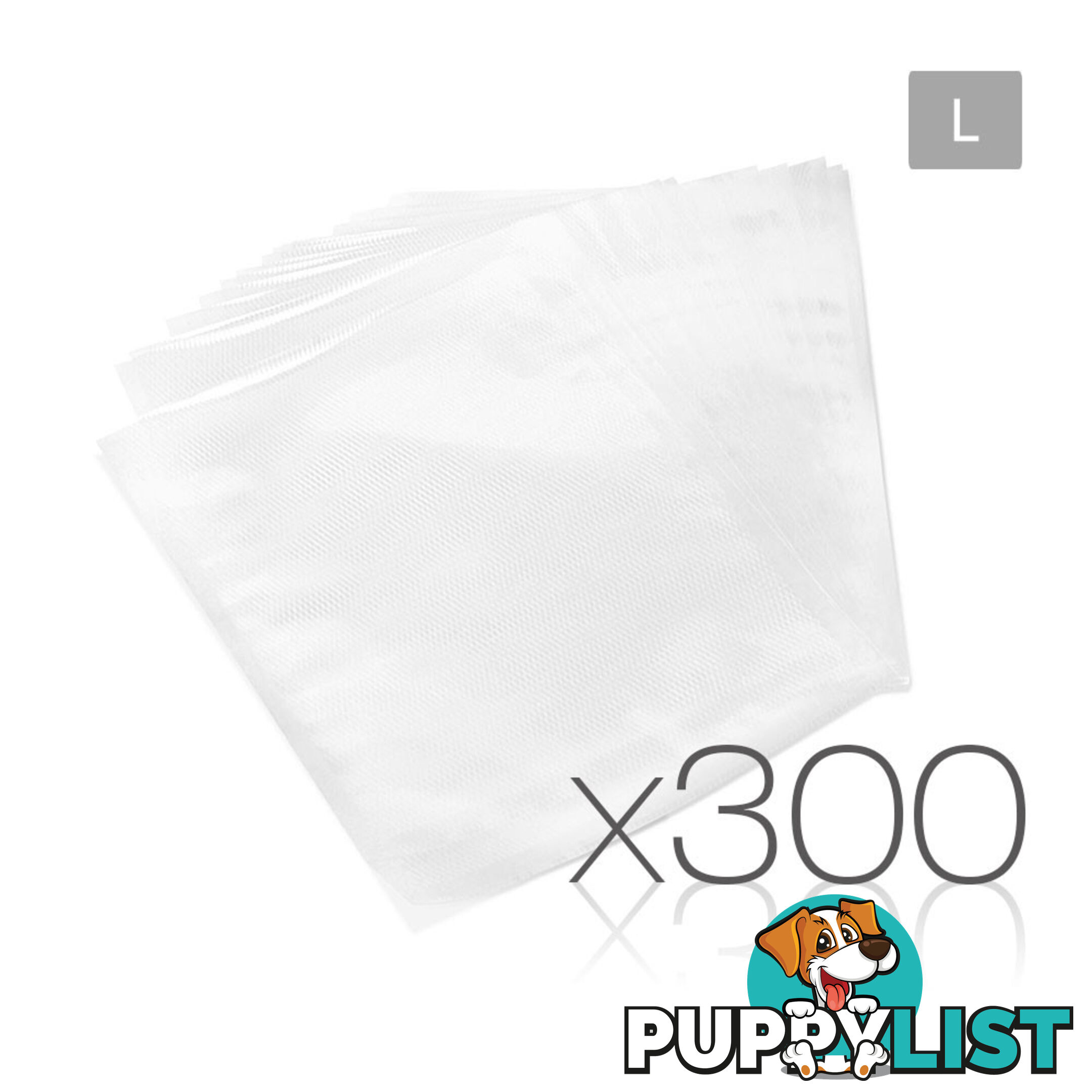 300 Food Sealer Bags: 28 x 40cm