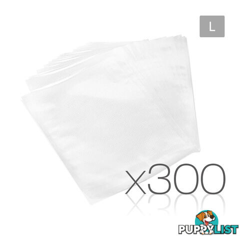 300 Food Sealer Bags: 28 x 40cm