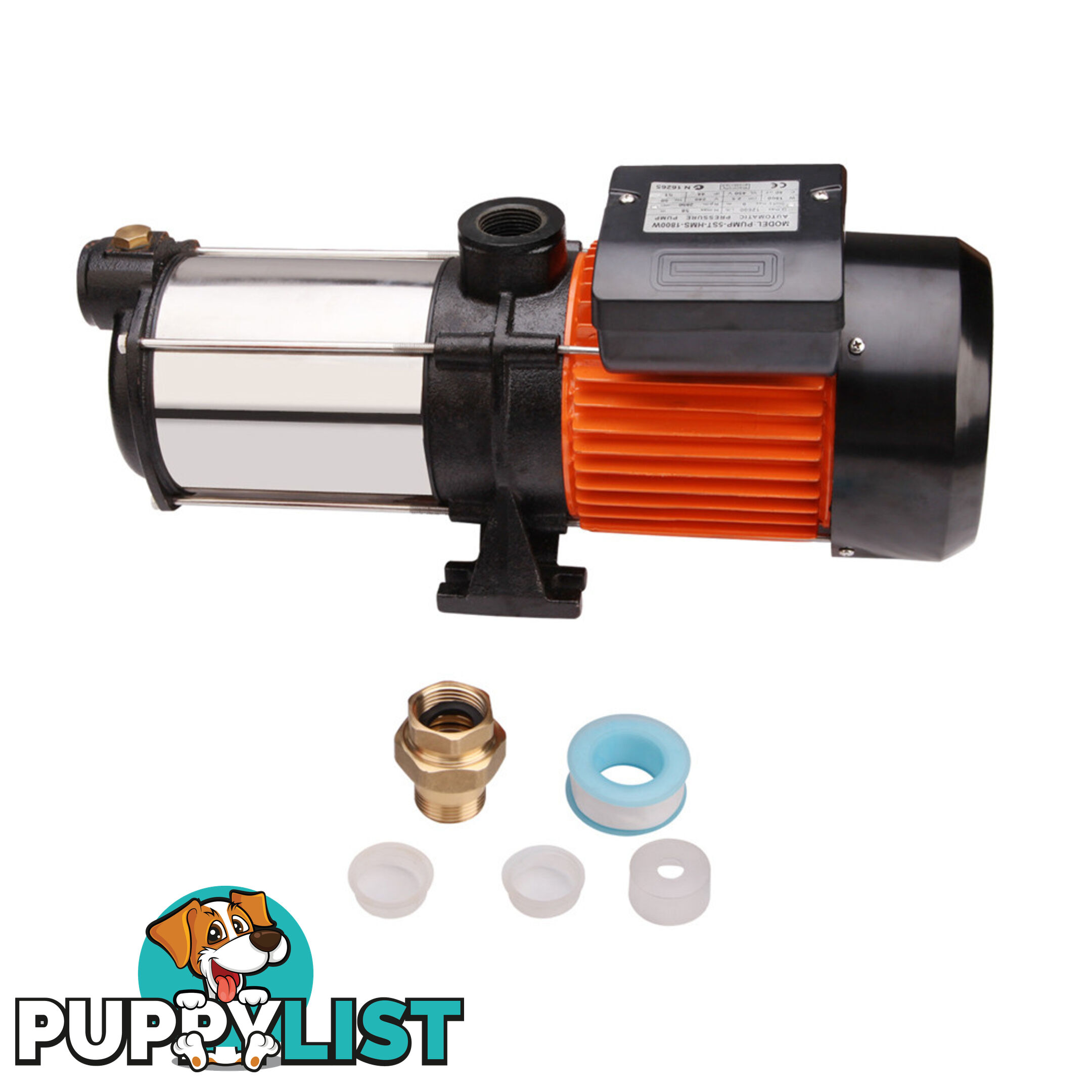 5 Stages Stainless Steel Pressure Pump 1800W 12600L/H