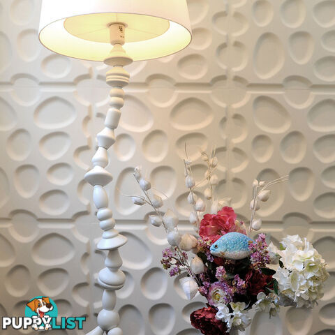 12 Pcs 3D Pebble Design Wall Panel