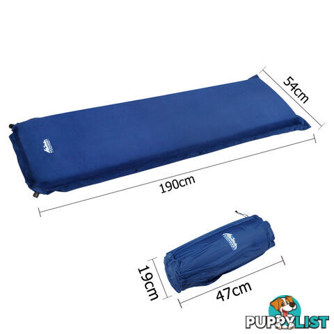 Self inflating Mattress Single 6cm Blue