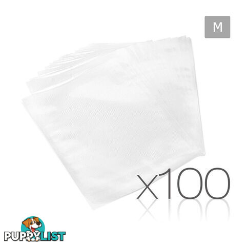 100 Food Sealer Bags: 20 x 30cm