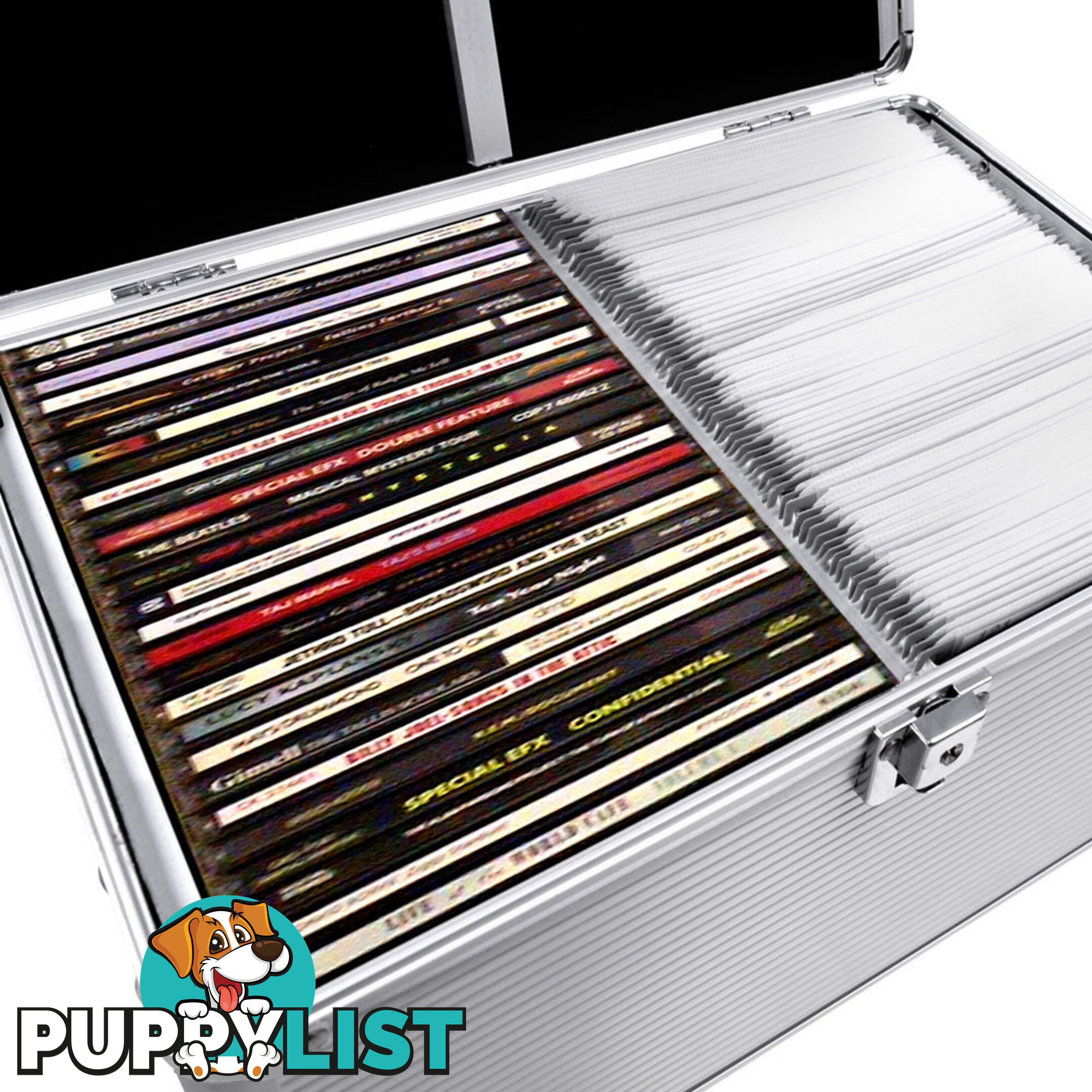 Aluminium CD DVD Bluray Storage Case Box 240 Discs SL