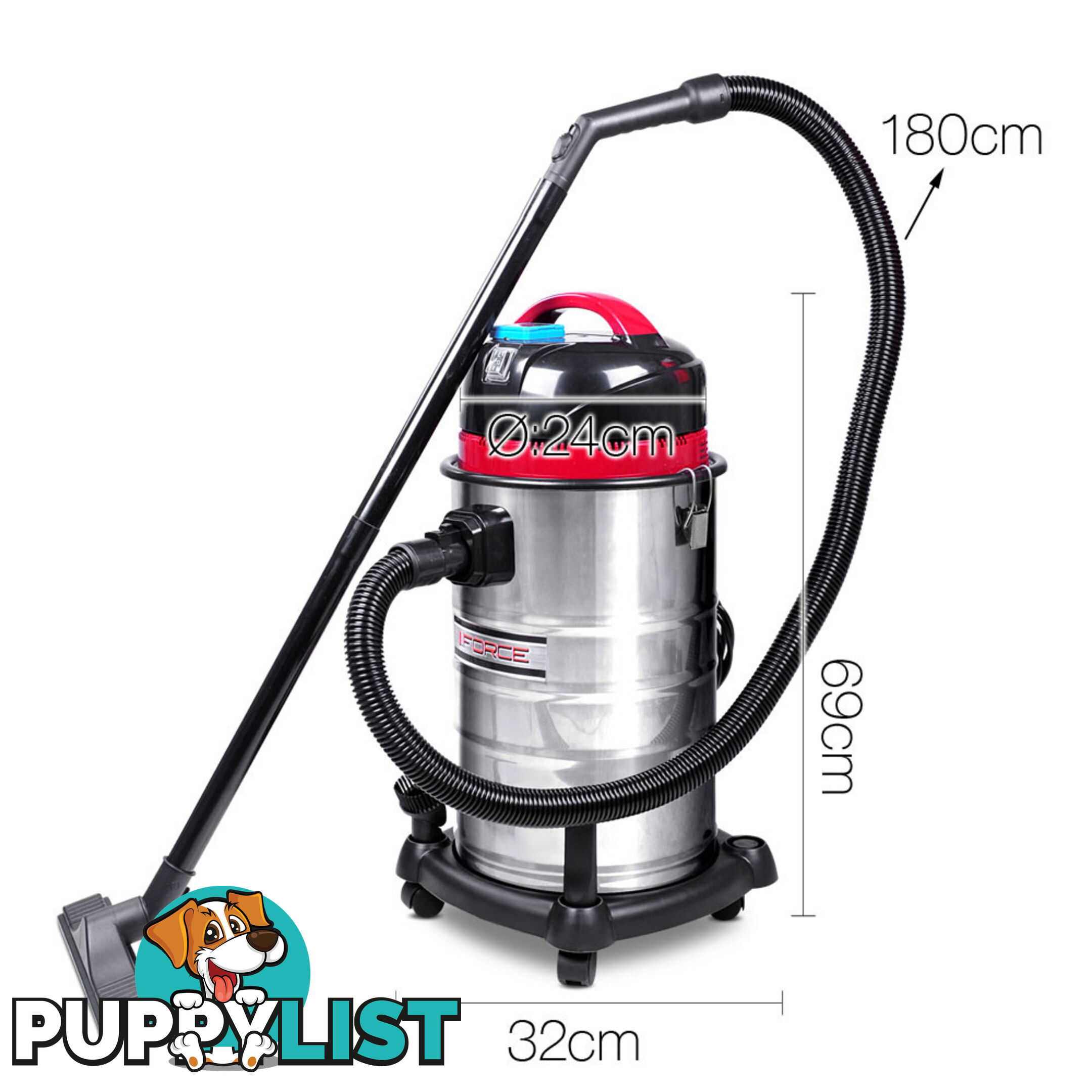 Industrial Commercial Bagless Dry Wet Vacuum Cleaner 30L