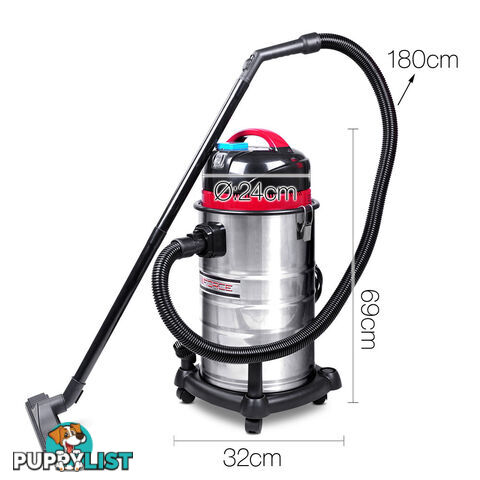 Industrial Commercial Bagless Dry Wet Vacuum Cleaner 30L