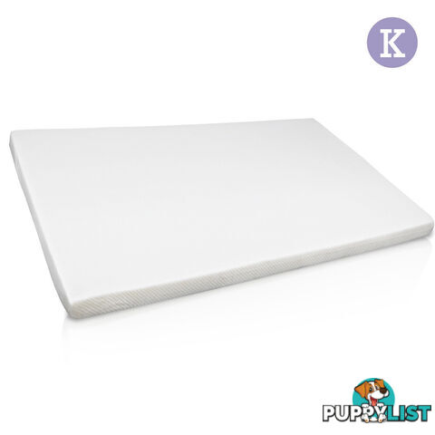 Visco Elastic Memory Foam Mattress Topper 7cm Kingle Single