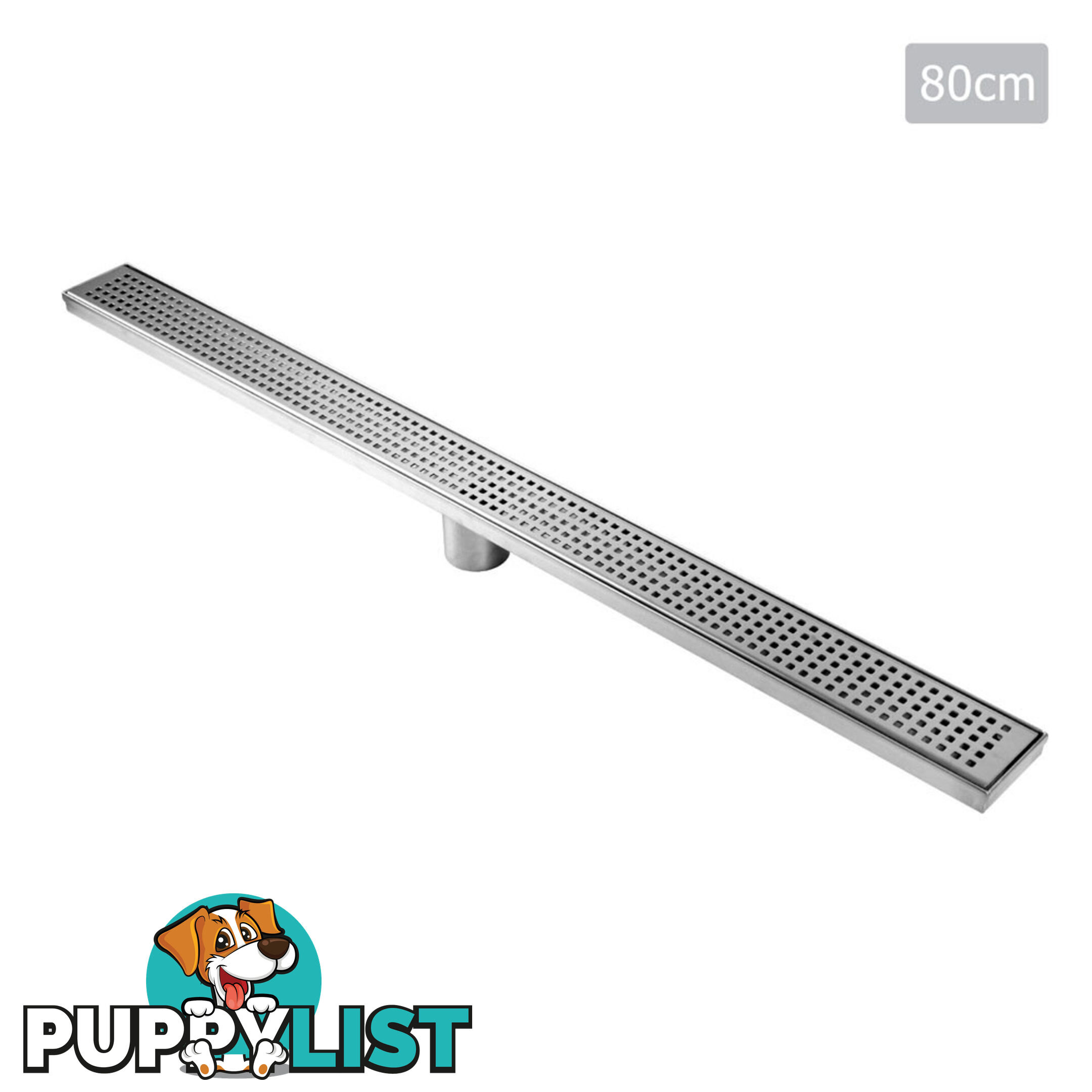 Square Stainless Steel Shower Grate Drain Floor Bathroom 95mm Depth