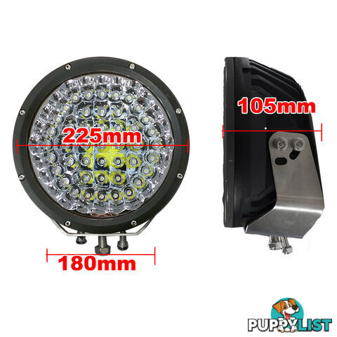 2X 9inch 315w CREE LED Driving Light Spot Beam Offroad Work Bar Lamp 4WD Black