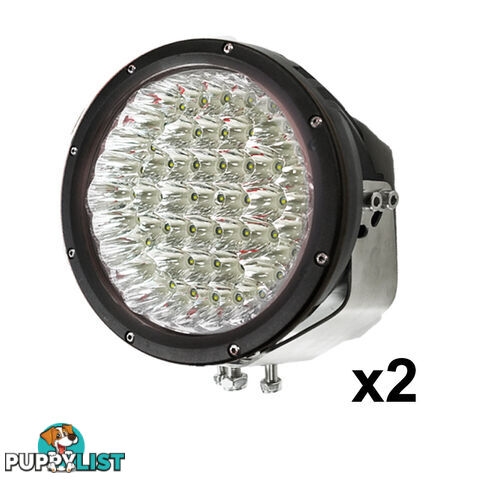 2X 9inch 315w CREE LED Driving Light Spot Beam Offroad Work Bar Lamp 4WD Black