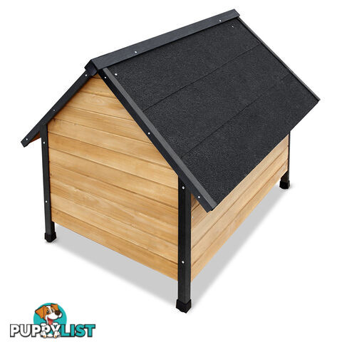 Timber Dog Kennel w/ Food Bowls