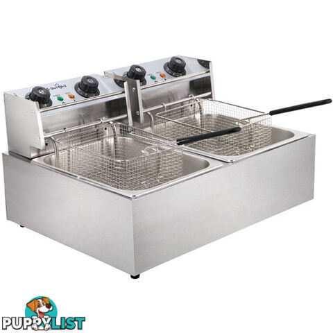 5 Star Chef Deep Fryer w/ Twin Basket