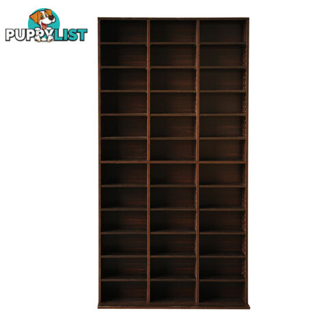 Adjustable CD DVD Book Storage Shelf Brown