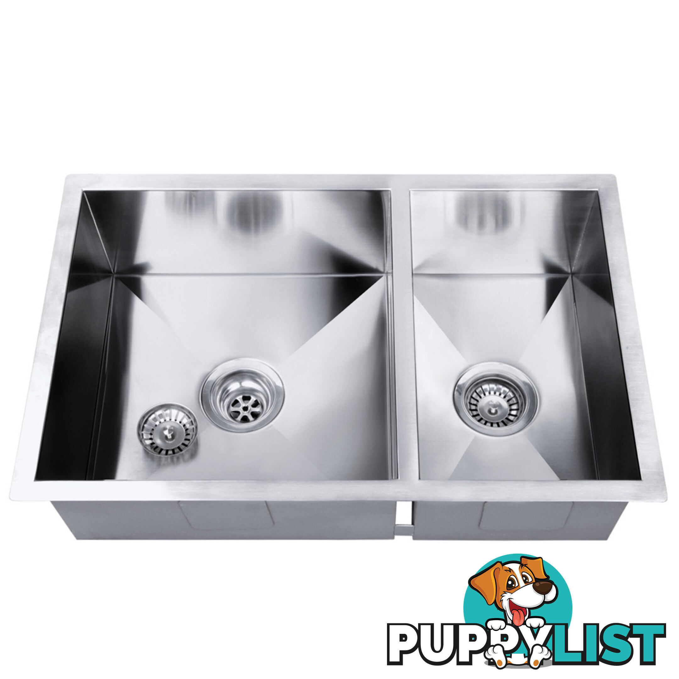 Stainless Steel Kitchen/Laundry Sink w/ Strainer Waste 770 x 450 mm