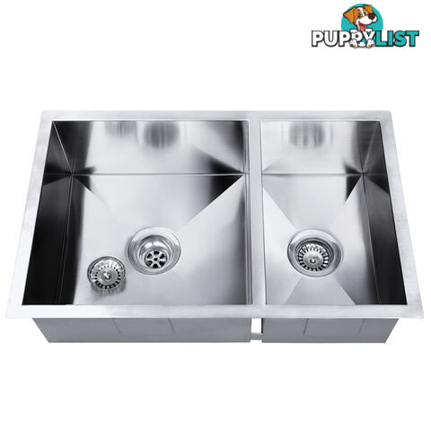 Stainless Steel Kitchen/Laundry Sink w/ Strainer Waste 770 x 450 mm