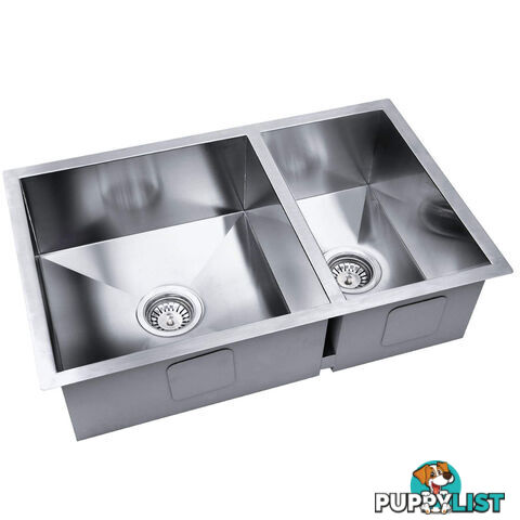 Stainless Steel Kitchen/Laundry Sink w/ Strainer Waste 770 x 450 mm