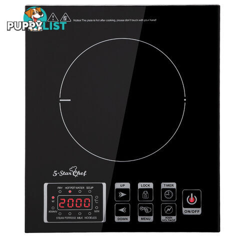 5 Star Chef Induction Cooktop w/ Digital Display Hotplate