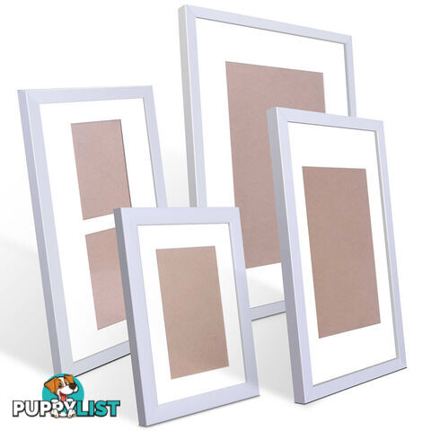 20pc Photo Frame Set - White