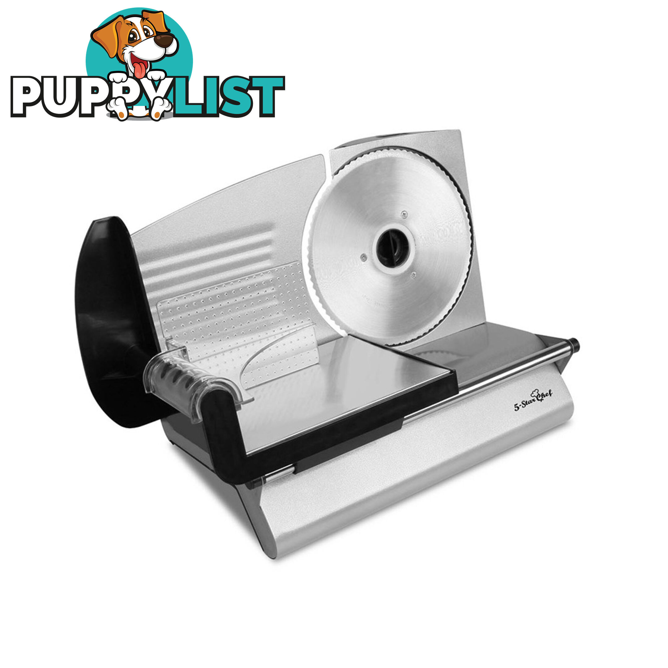 150W  Meat Slicer with Stainless Steel Blade - Silver