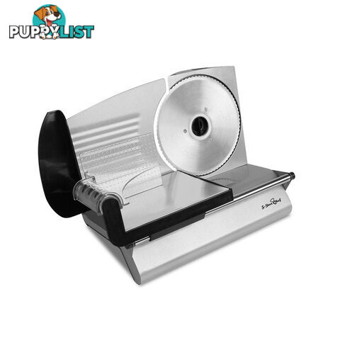 150W  Meat Slicer with Stainless Steel Blade - Silver