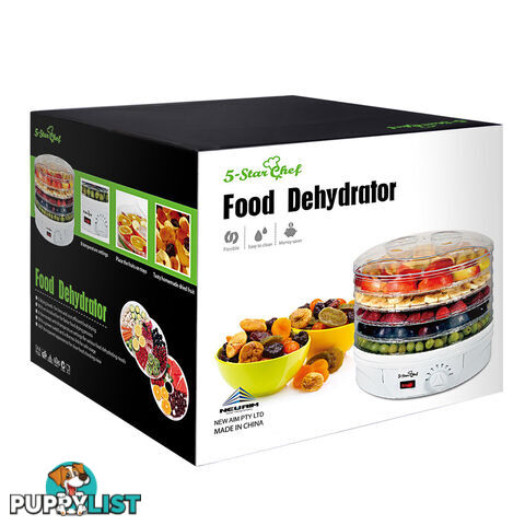 5 Trays Food Dehydrator White