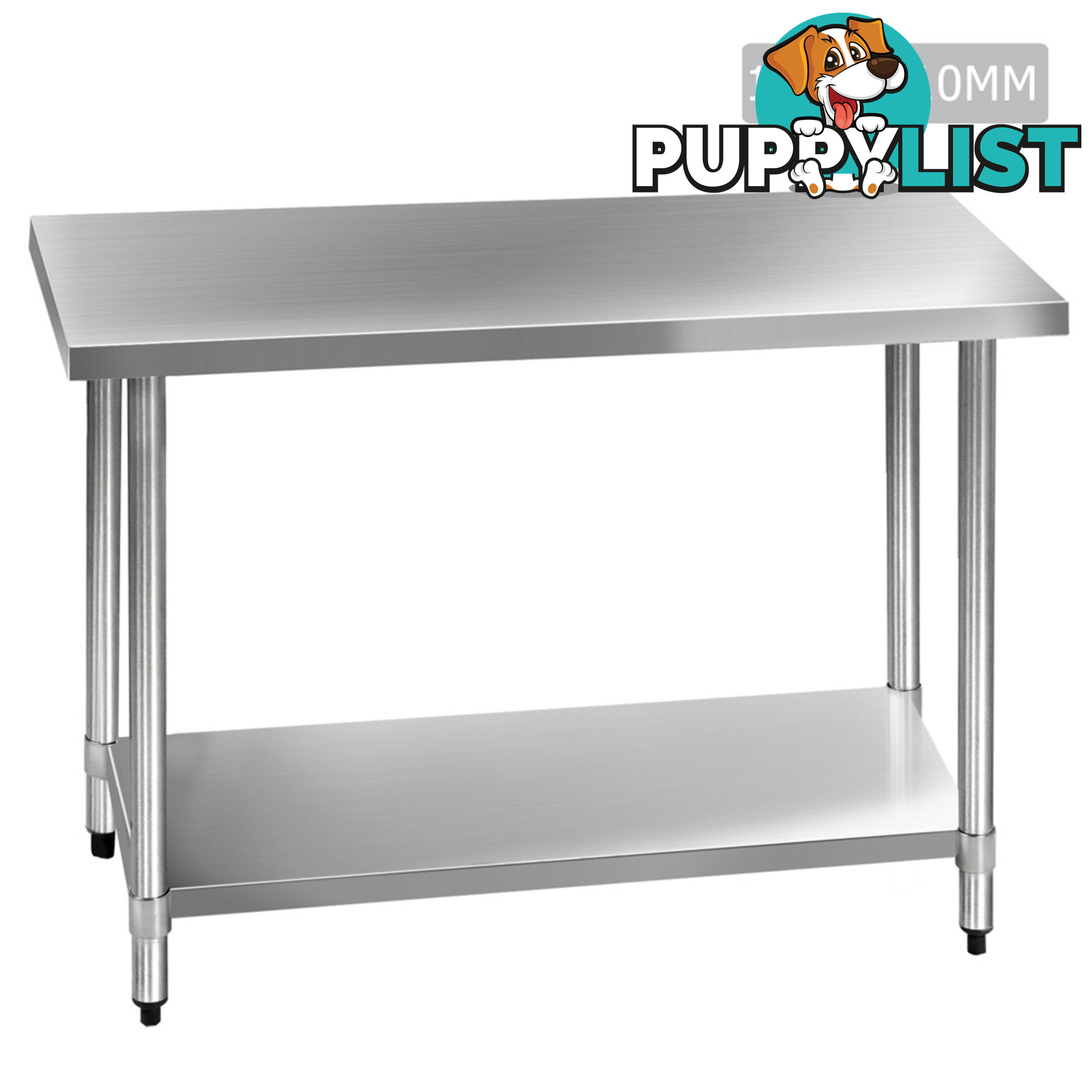 430 Stainless Steel Kitchen Work Bench Table 1219mm