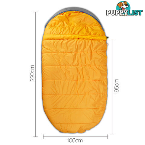 Camping Thermal Sleeping Bag King Blue