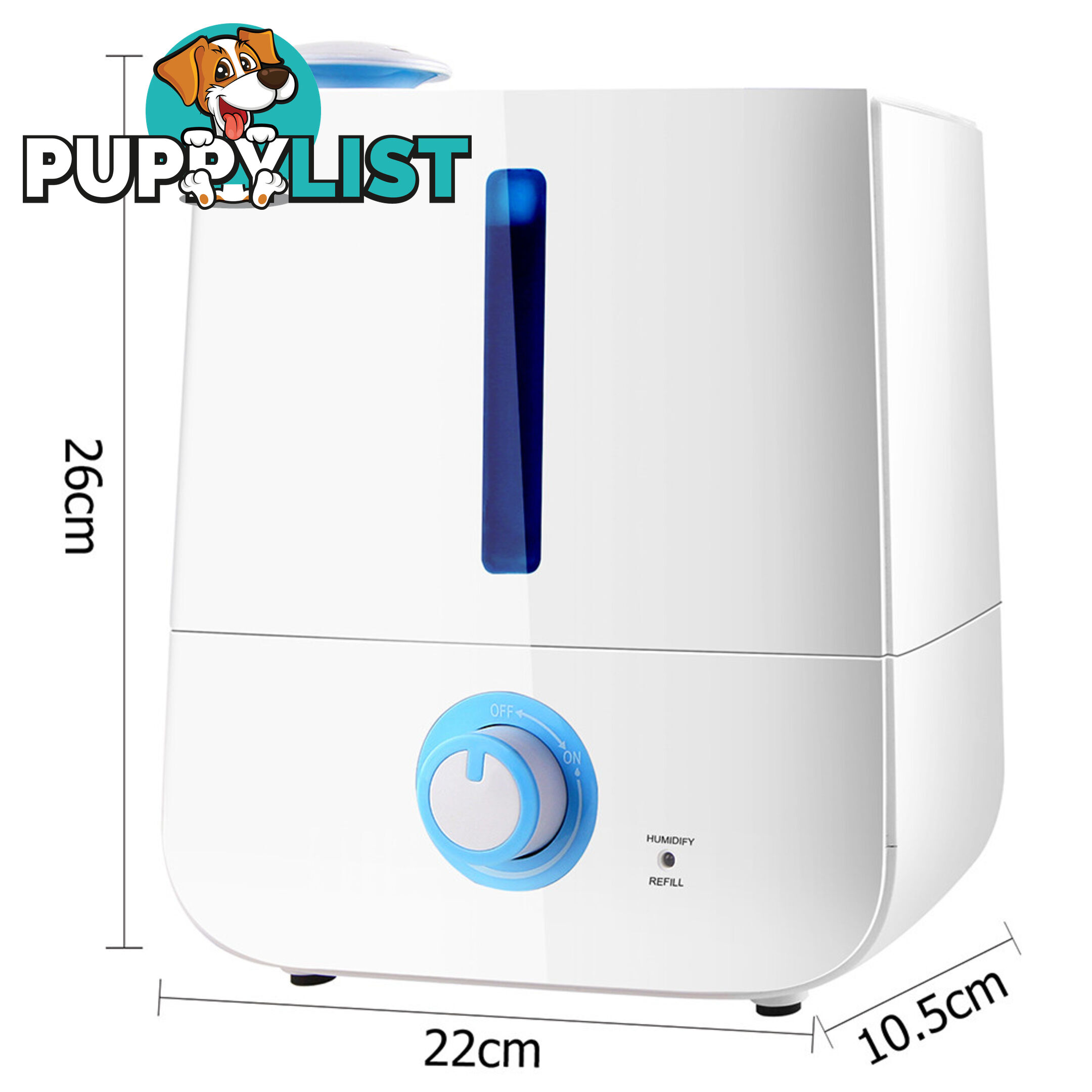 3L Ultrasonic Cool Mist Air Humidifier